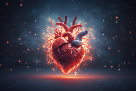 Inventive concept for medical treatment Symbolizes a heartの素材