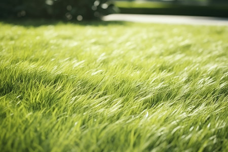 Green grass lawn texture in gardenの素材
