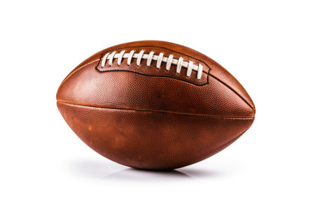 American Football on a plain backgroundの素材