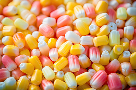 Many corn candies for decorationの素材
