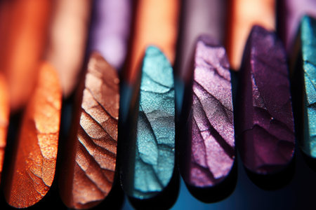 Close up photo of nail polish stick Background patternの素材