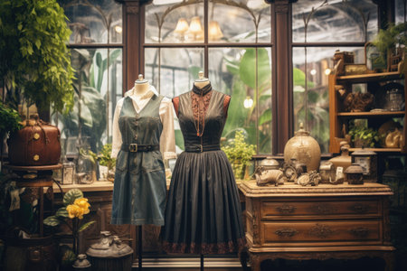 Fashion store selling costumes and stylish clothingの素材