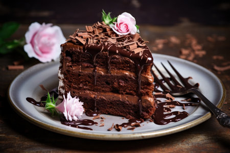 Chocolate cake with frostingの素材
