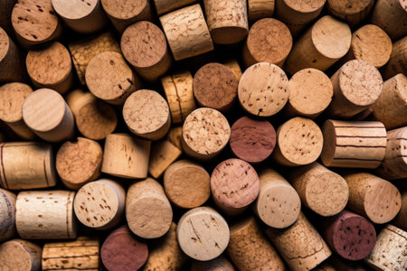 High quality picture of wine corks can be used as a backdropの素材