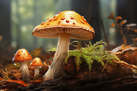 Mushroom that is usual commonの素材