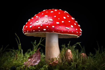 Isolated Red Mushroomの素材