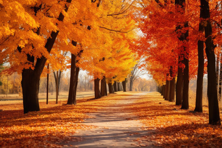 Colorful autumn foliageの素材