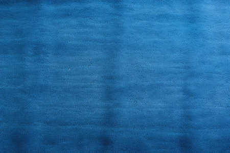Blue fabric texture background closeup of carpetの素材