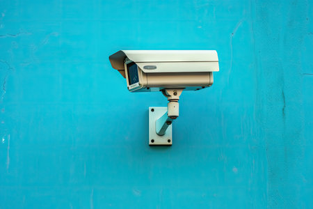 Blue wall security cameraの素材
