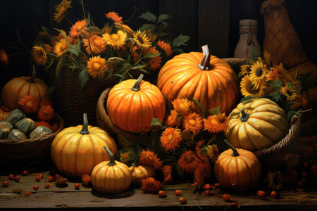 Fall pumpkinsの素材