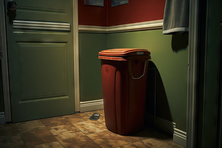 Compact bathroom trash binの素材