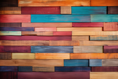 Vivid wooden boards Panoramicの素材