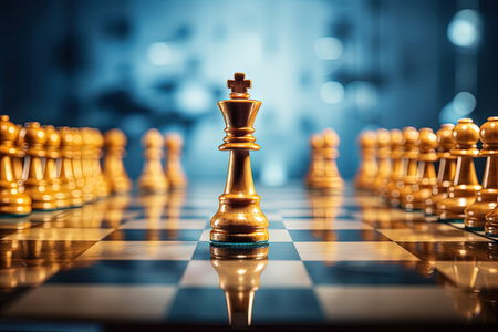 Leader must display courage and challenge have vision for success in business gamesの素材
