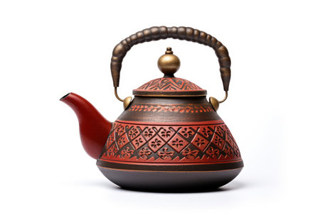 Teapot isolated on white backgroundの素材