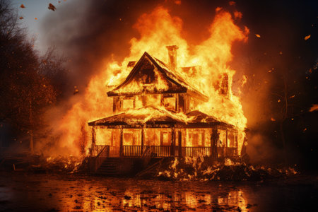 The house is burningの素材