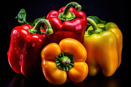 Vibrant sugary bell peppersの素材