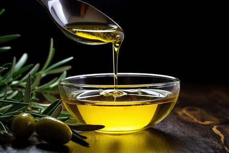 Using olive oil in kitchen for cooking Health and beauty ideaの素材