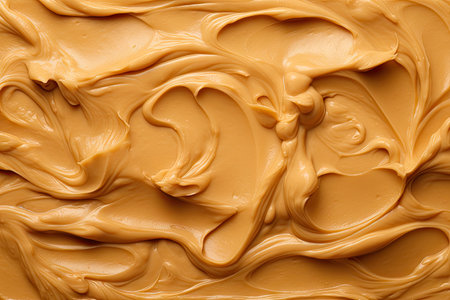 Bird s eye view of peanut butterの素材