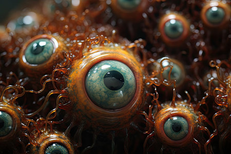 Button like eyes that are bigの素材