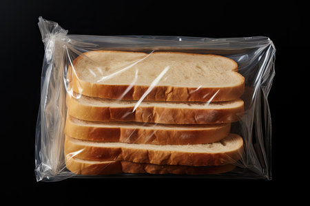 Bread sliced and packagedの素材