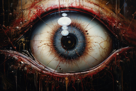 Cataract in the eyeの素材