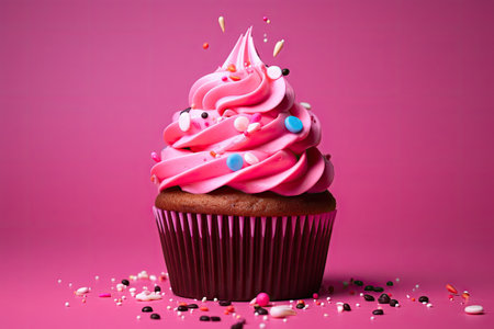 Cupcake in pinkの素材
