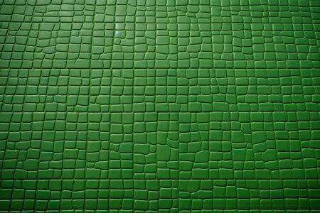 Green background of textured badminton court flooringの素材