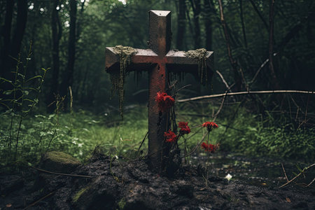 Cemetery s worn out crossの素材