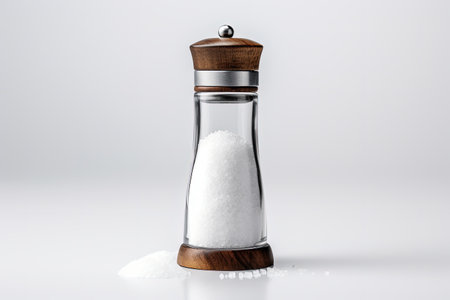 White background with a saltshakerの素材