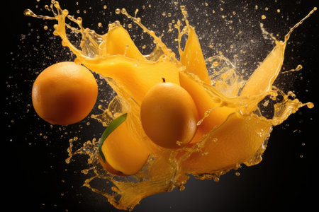 Mango juice splashesの素材