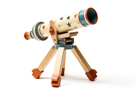 White background toy telescopeの素材