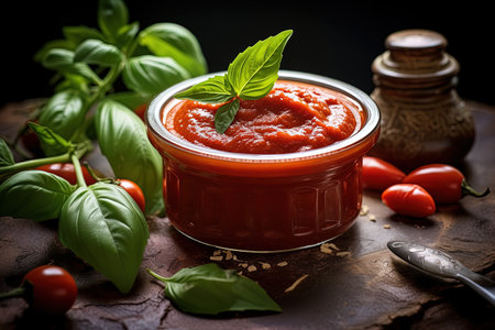 Basil infused tomato pasteの素材