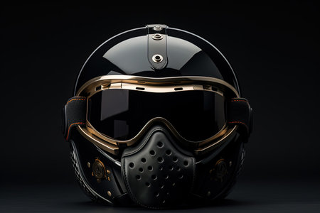 Motorcycle helmet blackの素材