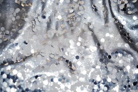 Silver backdrop with a glittery shimmering brightnessの素材