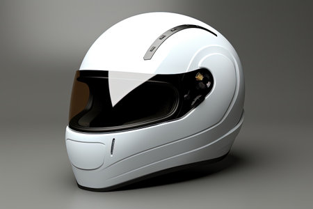 Race helmet pattern in whiteの素材