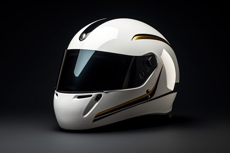 Racing helmet for white colorの素材