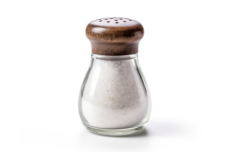 White background isolate salt shakerの素材