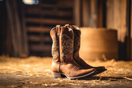 Western attire at country music eventの素材