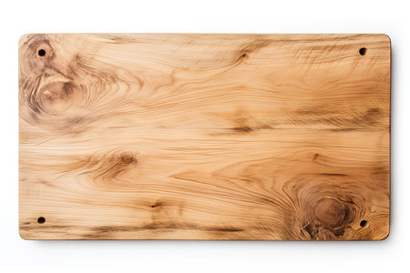 White background isolated wooden boardの素材