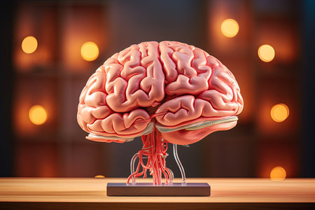 Anatomical model of the brain in medicine Conceptual medical imageの素材