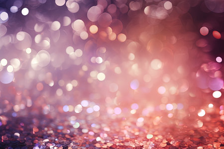 Defocused vintage lights background with shimmerの素材