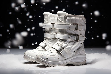 Fashionable women s snow boots with warm insulation suitable for snowy conditionsの素材