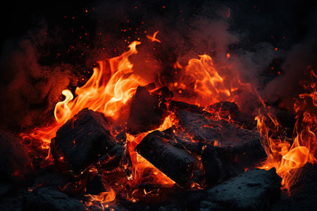 Dark coals aflameの素材