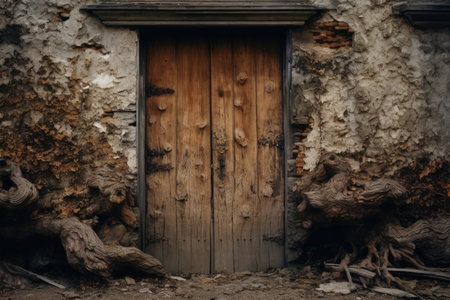 Door made of woodの素材