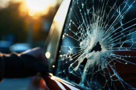 High quality picture of Auto Glass Repair and Replacement up closeの素材