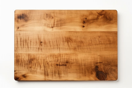 Stylish kitchen s cutting board on white backgroundの素材