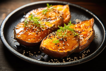 Japanese sweet potato that has been roastedの素材