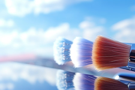 Template for website with copy space for text and images featuring cleaning products and nanofill poの素材