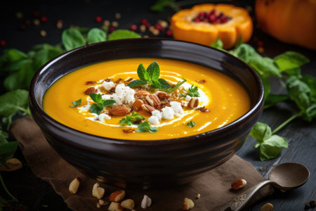 Butternut Squash Soup with Homemade Toppingsの素材