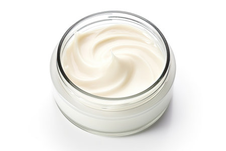 Cream for cosmetics isolated on a white backgroundの素材